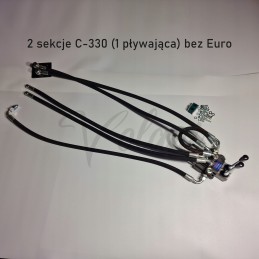 2 sekcijų hidraulinis skirstytuvas C330, plūduriuojantis