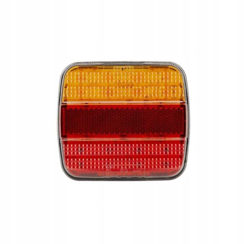 LED galinis žibintas, spalvingas, 4 funkcionalus, 12 24v 20led