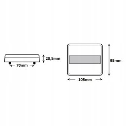 LED galinis žibintas, spalvingas, 4 funkcionalus, 12 24v 20led