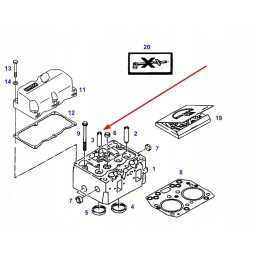 F524200210140 išmetimo vožtuvo kreiptuvas 16 00