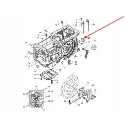 3012281x1 galinės ašies korpuso kaištis 80 mm