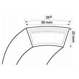 Kombaino diržas hm h 3680 ca 3179516r1 case