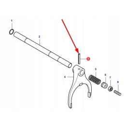 Va024445 selektoriaus spyruoklės žiedas r8 x 36