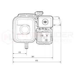 Honda GX120 vidaus degimo variklis, siurblys 5 22l 1 45cm3