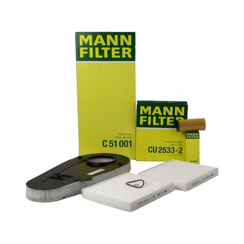 Mann filtrų komplektas bmw 5 f10 f11 518d 520d