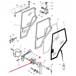 3804734m1 durų rankenos guminis padas