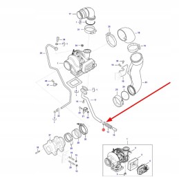 V602084722 turbinos tepimo vamzdžio spaustukas