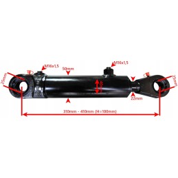 Hidraulinio cilindro pavaros stūmoklis 40x22 taktų 100