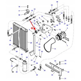 4270319m2 oro kondicionieriaus diržo įtempiklio skriemulys