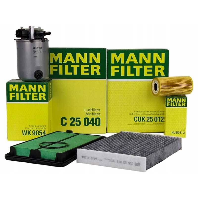 Mann filtrų rinkinys nissan x trail t32 1 6 dci