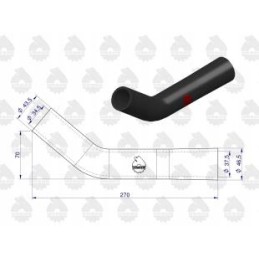 Viršutinė radiatoriaus guminė žarna C 330 originali