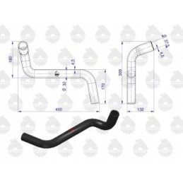 Apatinė radiatoriaus guminė žarna C 330 originali