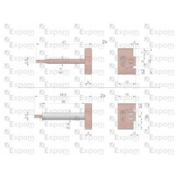 Starterio šepetėlių rinkinys 1447834m91 mf 4 new