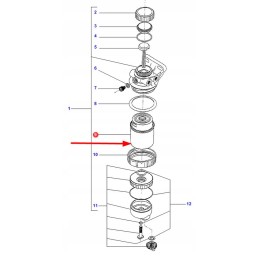 Kuro filtras su vandens pertvara mf 3780299m1 originalus