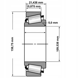 Zetor priekinis galutinės pavaros guolis 930873 515 761