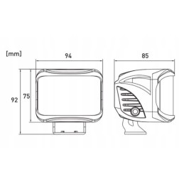 Darbinė lempa 8led potvynis 27w 12 24v 1608lm r10