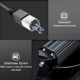 Led bar led combo 150w 82cm atsparus vandeniui