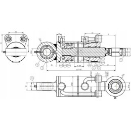 Hidraulinio cilindro pavaros stūmoklis 70x36 taktų 180