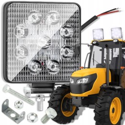 Halogeninė darbo lempa 9 LED 9W IP65 traktoriui