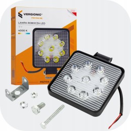 Halogeninė darbo lempa 9 LED 9W IP65 traktoriui