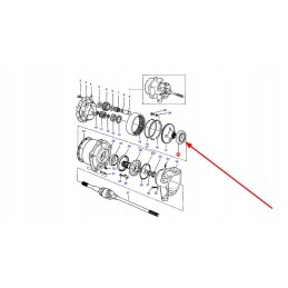 1442255x1 varančiojo veleno kūginis guolis