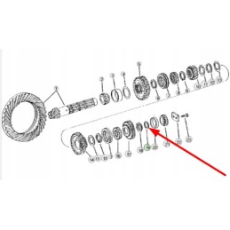 R49003 diferencialo pavaros atstumas 0 13 mm