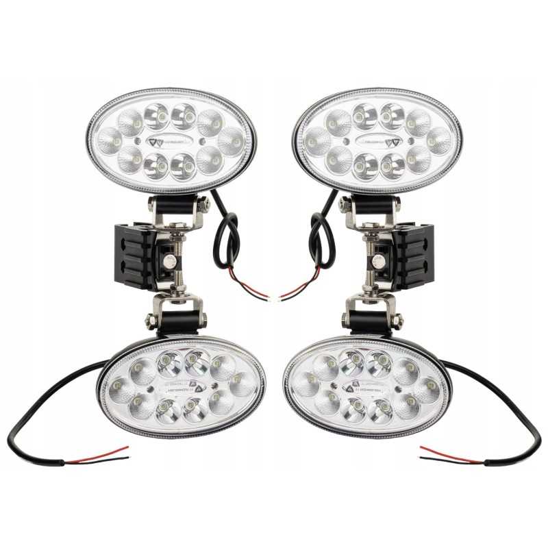 40 LED darbo lempų su 22-25 mm vamzdiniu laikikliu