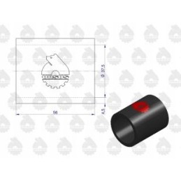 Guminis audinys sustiprintas C 330 vandentiekio vamzdis originalus