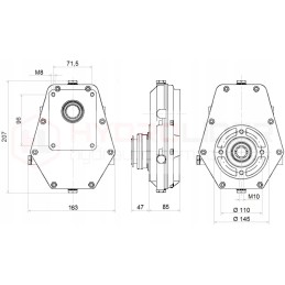 Daugiklis 10kw 1 3 8 g gr2 sav. hidrolideris