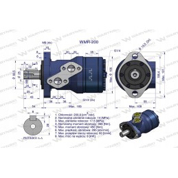 Orbitinis hidraulinis variklis Warynski vyniotuvams