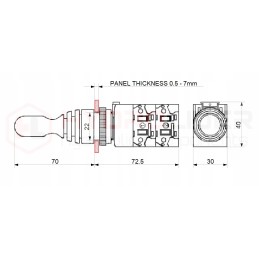 Elektrinė vairasvirtė BS 22mm 24064 repow