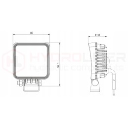 Darbo lempa 16xled 1600 lm 16w jungtis