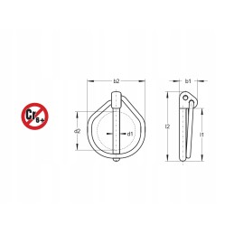 Smeigtukas su žiedu rubig 12x45 oe10 5