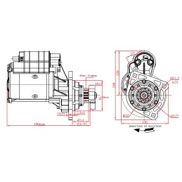 Valtra Valmet Sisu dyzelinis starteris naujas