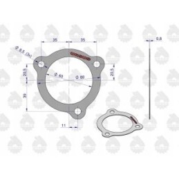 Termostato tarpiklis krazelit 0 8mm c 330 originalus