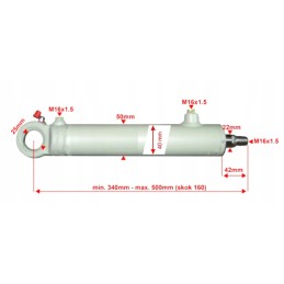 Hidraulinio cilindro pavara, stūmoklis 40x22, eiga 160