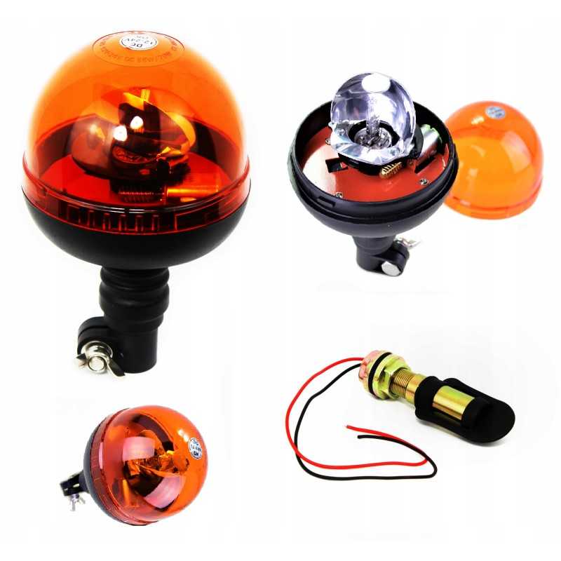 H1 signalinė lempa su laikikliu, kaištis 12 24v