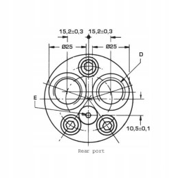 SMM12 orbitinis hidraulinis variklis 16mm 2 4kw boc