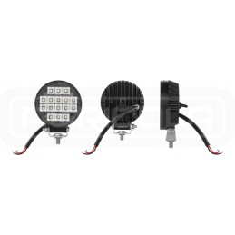 Darbo lempa 16xled 2400 lm 16w jungtis