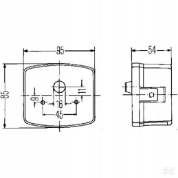 Posūkio ir stovėjimo lempos kombinuotas rh 21w he