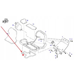 716501500080 keleivio sėdynės atrama