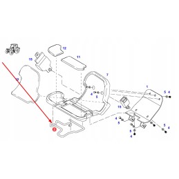 716501500080 keleivio sėdynės atrama