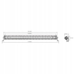 Darbo lempos skydelio kombinacija 20led 200w 7565lm 12 24v