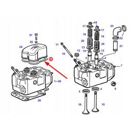 F385200210171 agco vožtuvo dangtelio tarpinė