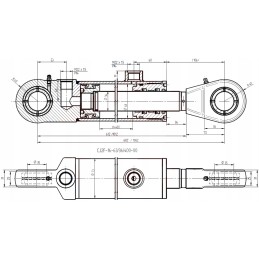 Hidraulinio cilindro pavaros stūmoklis 63x36 eiga 400