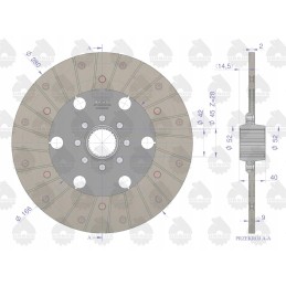 Relės sankabos diskas II C 360 Premium Ursus