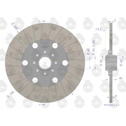 Relės sankabos diskas II C360 Premium Ursus