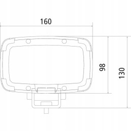 Darbinis žibintas 36 LED 160x98 mm 6300 lm 12 24 v