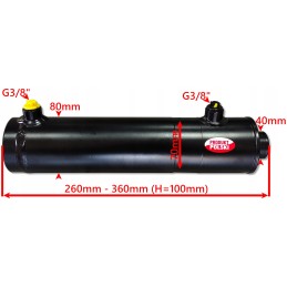 Hidraulinis cilindras smtg 70x40 eiga 100 2 pusių