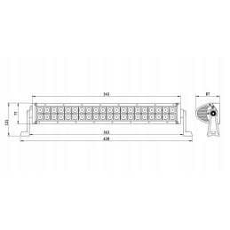 Darbinė lempa 40 led 120w 9 32v 8800lm halogenas 4x4
